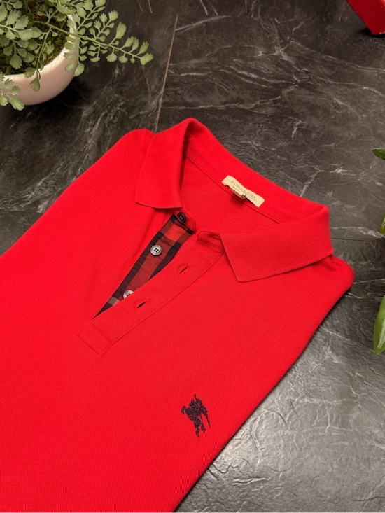 Burberry Other - Burberry - Check Placket Polo - Red - L - Preowned